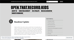 Desktop Screenshot of openrecord.wordpress.com