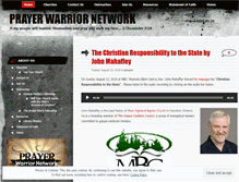 Tablet Screenshot of prayerwarriornetwork.wordpress.com