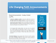 Tablet Screenshot of lifechangingfaith.wordpress.com