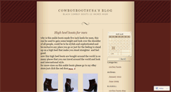 Desktop Screenshot of cowboybootsusa.wordpress.com