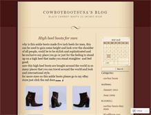 Tablet Screenshot of cowboybootsusa.wordpress.com