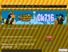 Tablet Screenshot of ck716.wordpress.com