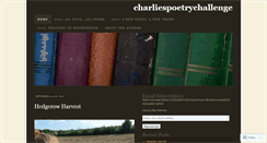 Desktop Screenshot of charliespoetrychallenge.wordpress.com