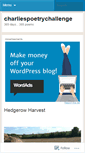 Mobile Screenshot of charliespoetrychallenge.wordpress.com