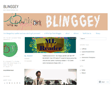 Tablet Screenshot of blinggey.wordpress.com