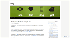Desktop Screenshot of 1ring.wordpress.com