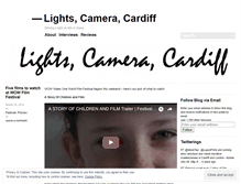 Tablet Screenshot of lightscameracardiff.wordpress.com