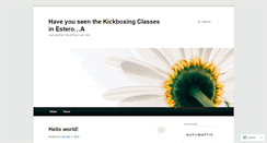 Desktop Screenshot of bestkickboxingclassesinestero.wordpress.com