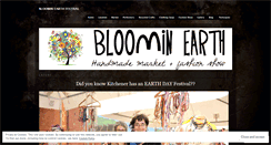 Desktop Screenshot of bloominearth.wordpress.com