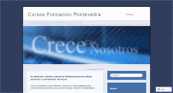 Desktop Screenshot of cursosformacionpontevedra.wordpress.com