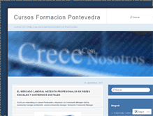 Tablet Screenshot of cursosformacionpontevedra.wordpress.com