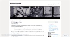 Desktop Screenshot of homoluddite.wordpress.com