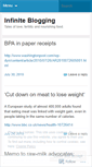 Mobile Screenshot of infiniteblogging.wordpress.com