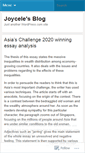 Mobile Screenshot of joyce11aissaigon.wordpress.com