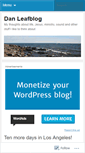 Mobile Screenshot of danleafblog.wordpress.com