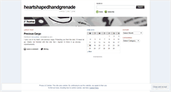 Desktop Screenshot of heartshapedhandgrenade.wordpress.com