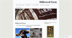 Desktop Screenshot of milkweedfarm.wordpress.com