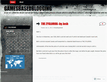 Tablet Screenshot of gamesbasedblogging.wordpress.com