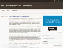 Tablet Screenshot of liderazgoempresarial91.wordpress.com