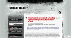 Desktop Screenshot of gatesofthecity.wordpress.com