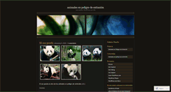 Desktop Screenshot of animalespeligroextincion.wordpress.com