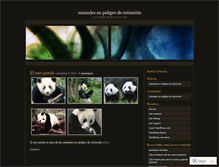 Tablet Screenshot of animalespeligroextincion.wordpress.com