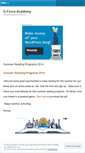 Mobile Screenshot of gforceacademy.wordpress.com