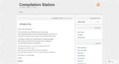 Desktop Screenshot of compilationstation.wordpress.com