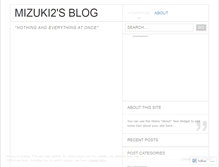 Tablet Screenshot of mizuki2.wordpress.com