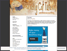 Tablet Screenshot of luckycattutoring.wordpress.com