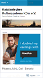 Mobile Screenshot of centrecatalacolonia.wordpress.com