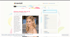 Desktop Screenshot of newtoll.wordpress.com