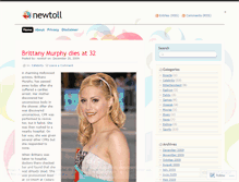Tablet Screenshot of newtoll.wordpress.com