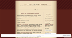 Desktop Screenshot of jezykfrancuski.wordpress.com