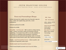 Tablet Screenshot of jezykfrancuski.wordpress.com