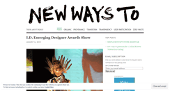 Desktop Screenshot of newwaysto.wordpress.com