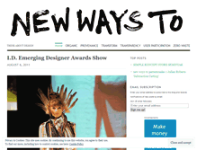 Tablet Screenshot of newwaysto.wordpress.com