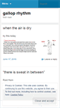 Mobile Screenshot of galloprhythm.wordpress.com