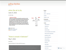 Tablet Screenshot of galloprhythm.wordpress.com