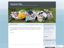 Tablet Screenshot of fibergarden.wordpress.com