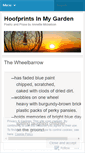 Mobile Screenshot of hoofprintsinmygarden.wordpress.com