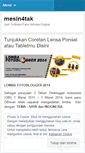 Mobile Screenshot of mesin4tak.wordpress.com