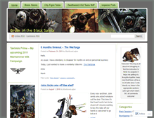Tablet Screenshot of blacksaints.wordpress.com