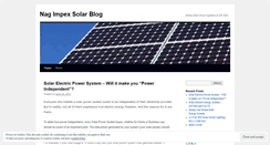 Desktop Screenshot of nagimpex.wordpress.com