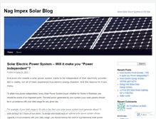 Tablet Screenshot of nagimpex.wordpress.com