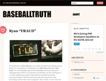 Tablet Screenshot of baseballtruth.wordpress.com