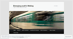 Desktop Screenshot of emergingyouth.wordpress.com