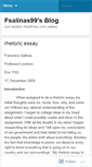 Mobile Screenshot of fsalinas99.wordpress.com