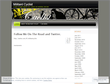 Tablet Screenshot of militantcyclist.wordpress.com