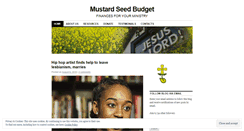 Desktop Screenshot of mustardseedbudget.wordpress.com